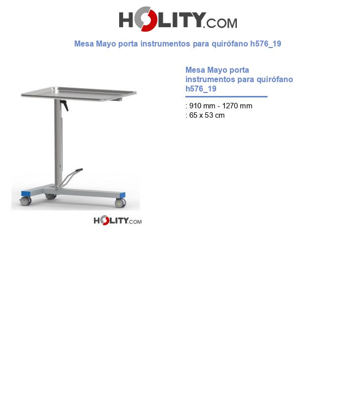 Mesa Mayo porta instrumentos para quirófano h576_19