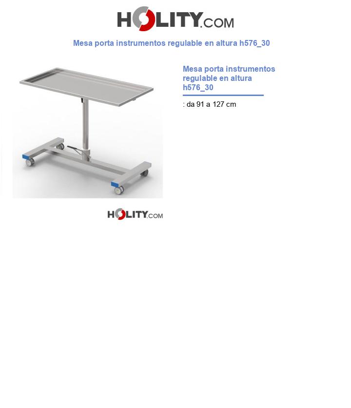 Mesa porta instrumentos regulable en altura h576_30