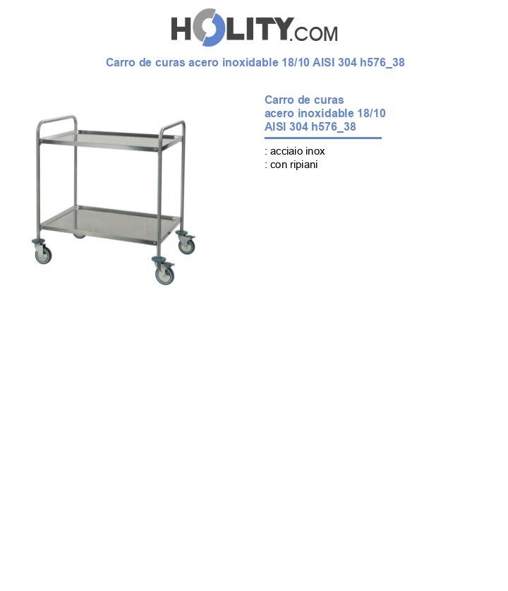 Carro de curas acero inoxidable 18/10 AISI 304 h576_38
