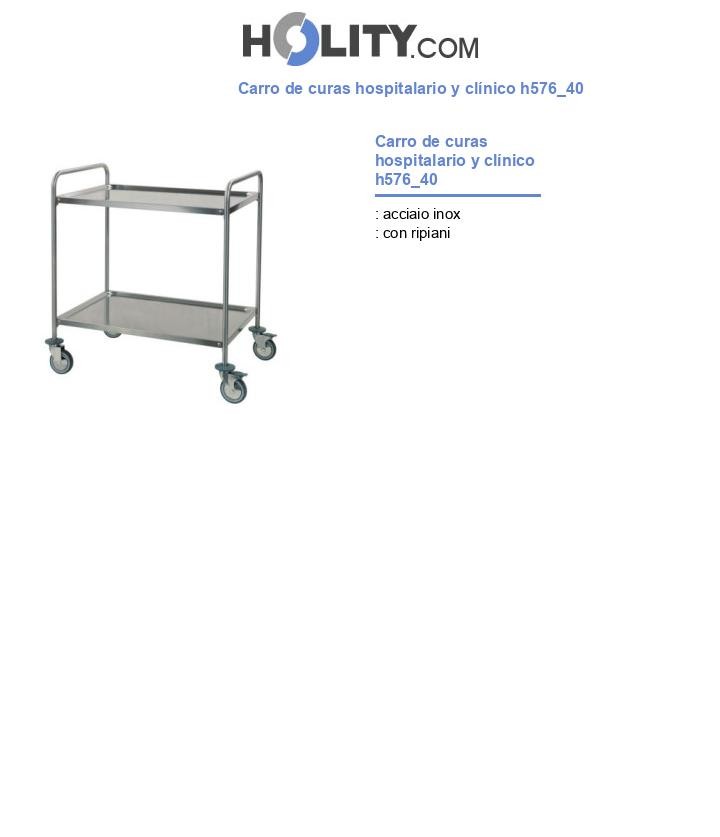 Carro de curas hospitalario y clínico h576_40