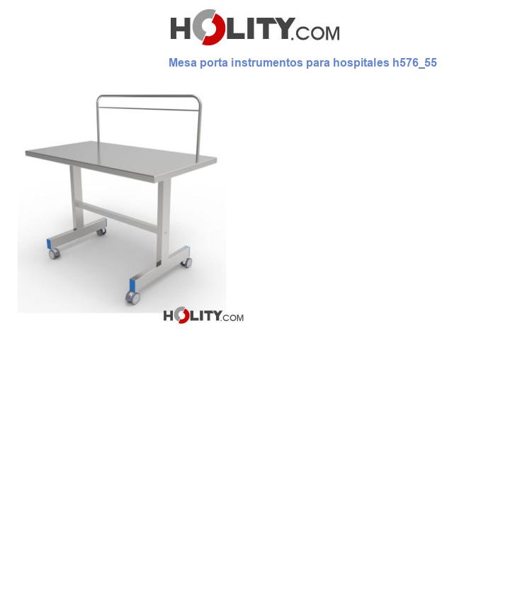 Mesa porta instrumentos para hospitales h576_55