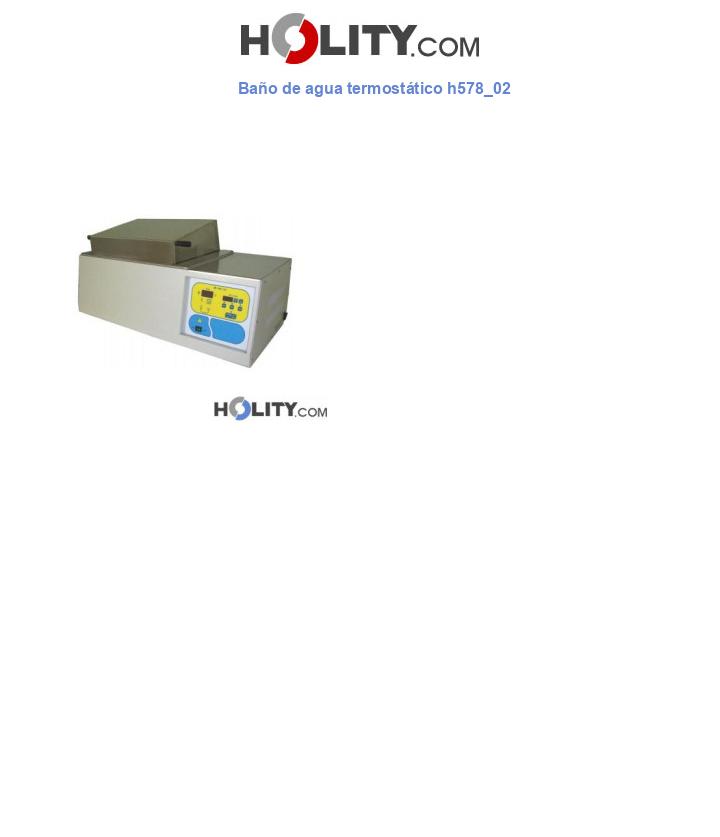 Baño de agua termostático h578_02