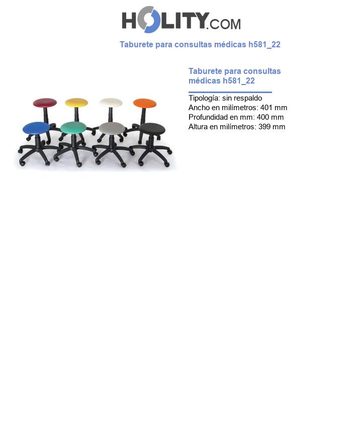 Taburete para consultas médicas h581_22