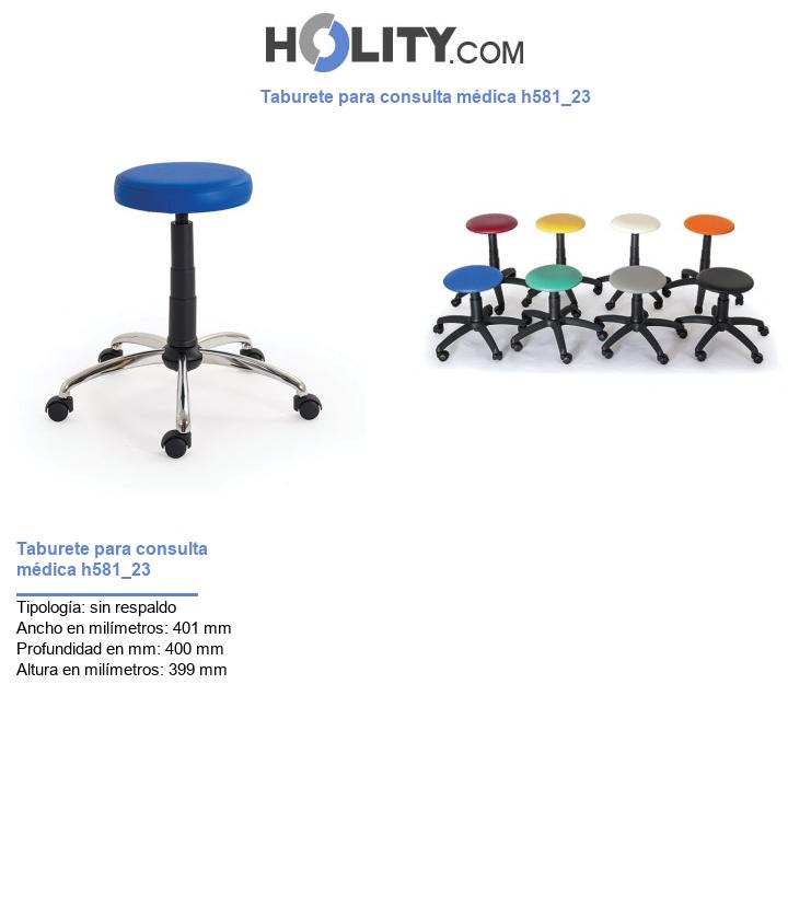 Taburete para consulta médica h581_23