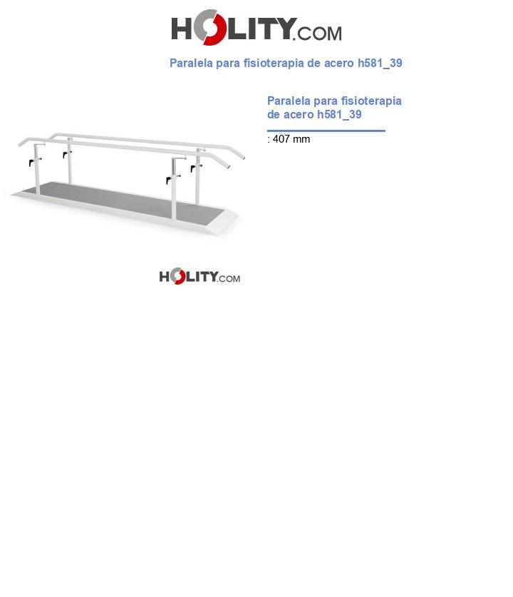 Paralela para fisioterapia de acero h581_39