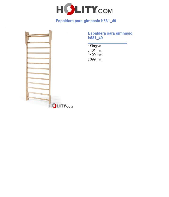 Espaldera para gimnasio h581_49