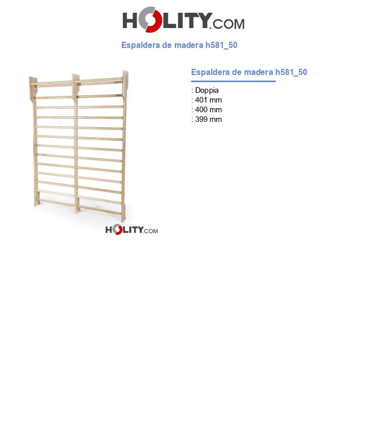 Espaldera de madera h581_50