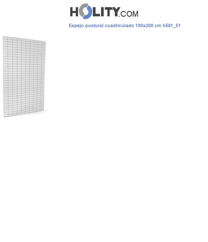 Espejo postural cuadriculado 100x200 cm h581_51