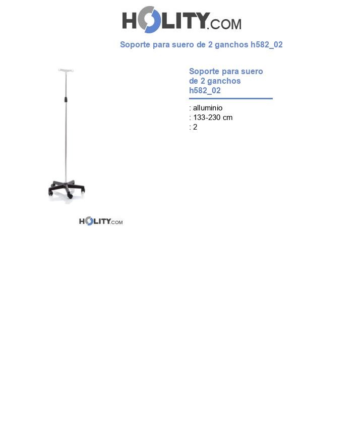 Soporte para suero de 2 ganchos h582_02