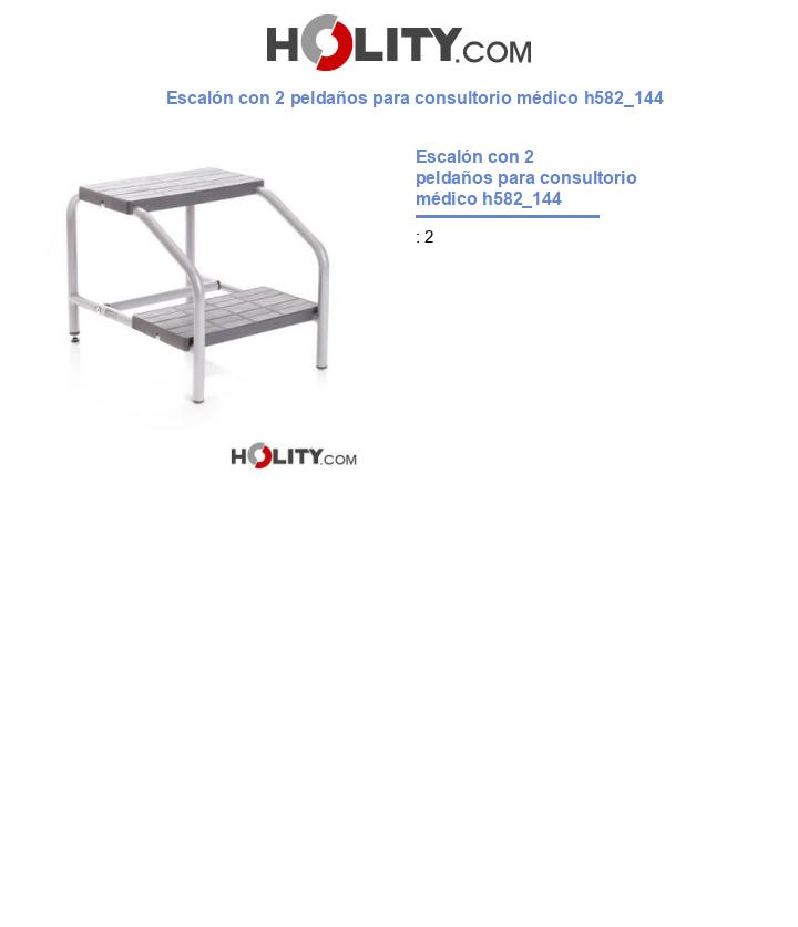 Escalón con 2 peldaños para consultorio médico h582_144