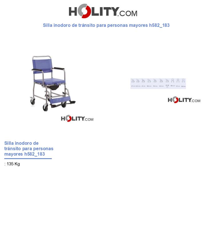 Silla inodoro de tránsito para personas mayores h582_183