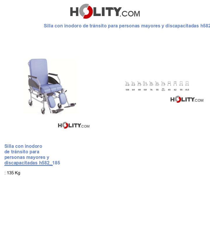 Silla con inodoro de tránsito para personas mayores y discapacitadas h582_185