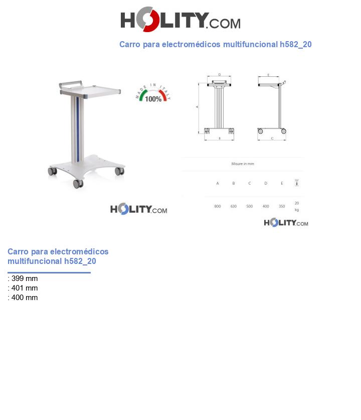 Carro para electromédicos multifuncional h582_20