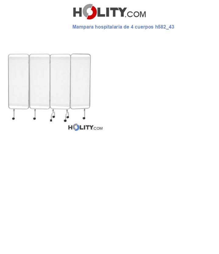 Mampara hospitalaria de 4 cuerpos h582_43
