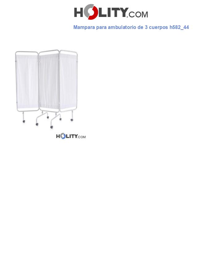 Mampara para ambulatorio de 3 cuerpos h582_44