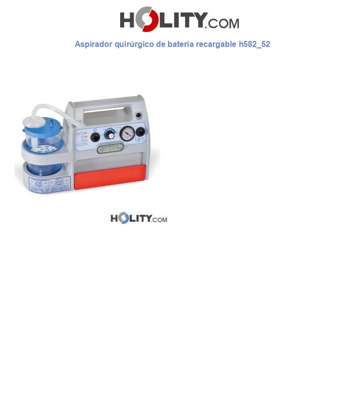 Aspirador quirúrgico de batería recargable h582_52