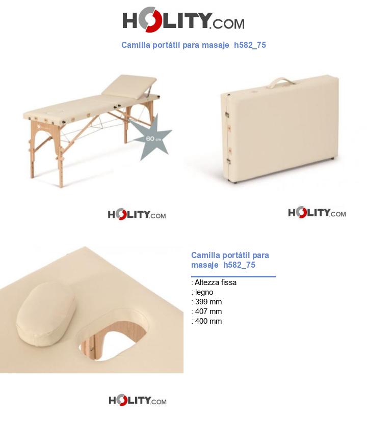 Camilla portátil para masaje  h582_75