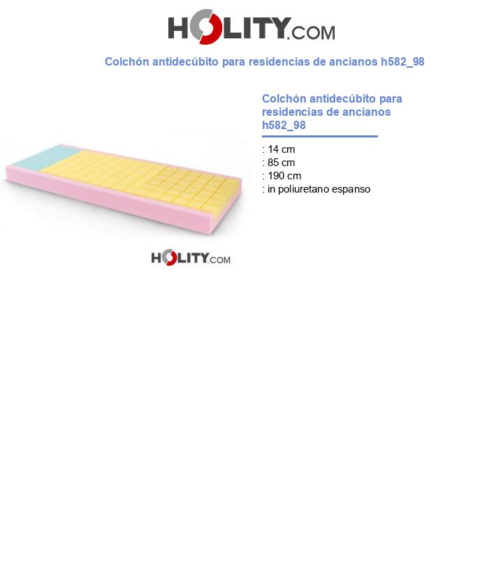 Colchón antidecúbito para residencias de ancianos h582_98