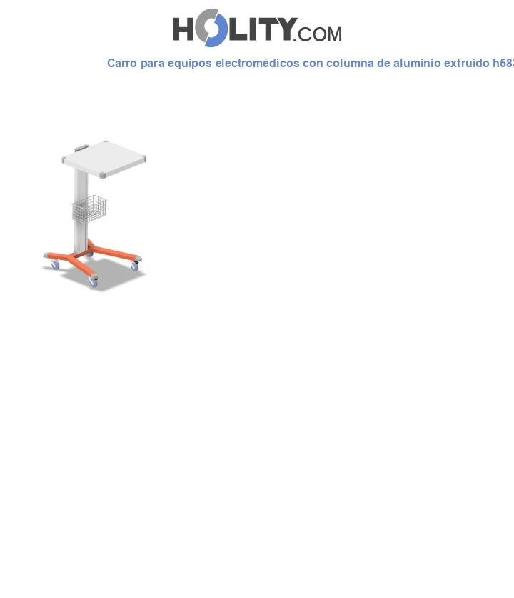 Carro para equipos electromédicos con columna de aluminio extruido h583_26