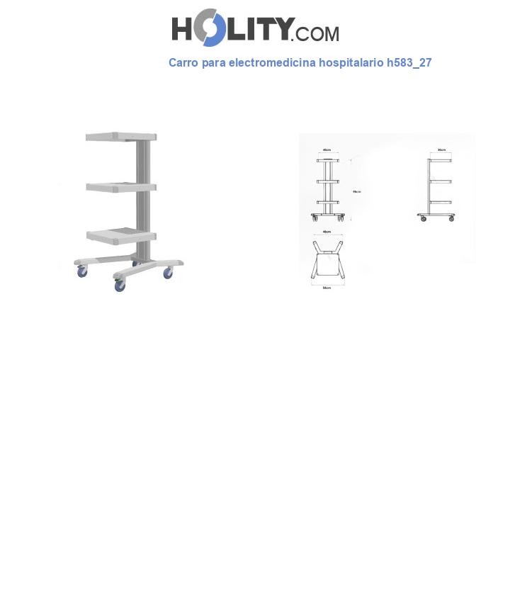 Carro para electromedicina hospitalario h583_27