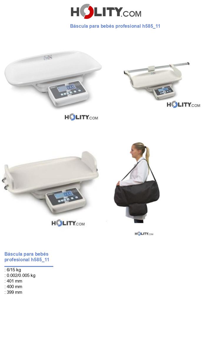 Báscula para bebés profesional h585_11
