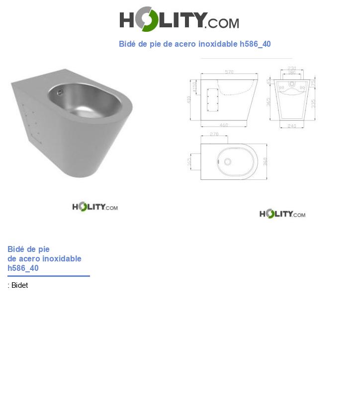 Bidé de pie de acero inoxidable h586_40