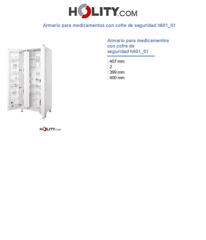 Armario para medicamentos con cofre de seguridad h601_01