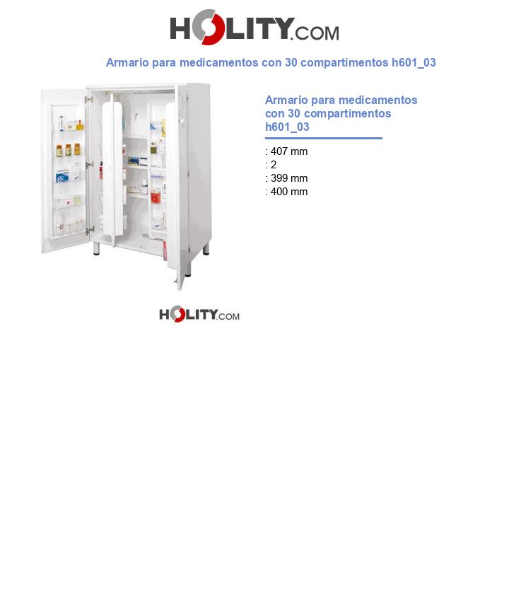 Armario para medicamentos con 30 compartimentos h601_03