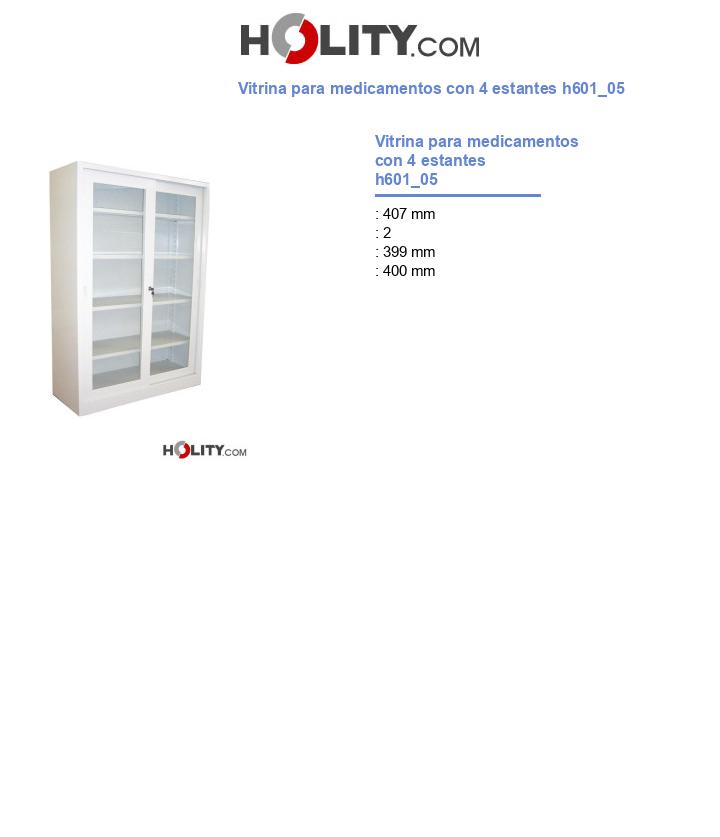 Vitrina para medicamentos con 4 estantes h601_05
