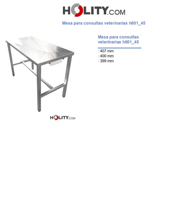 Mesa para consultas veterinarias h601_45