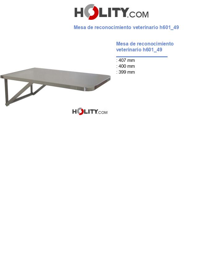 Mesa de reconocimiento veterinario h601_49