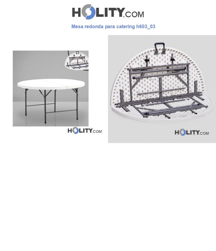 Mesa redonda para catering h603_03
