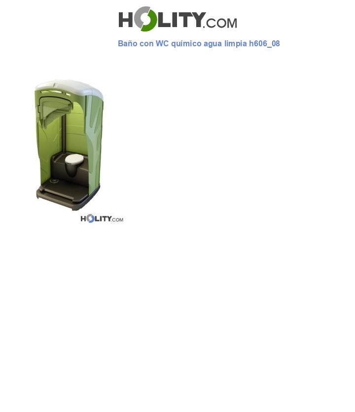Baño con WC químico agua limpia h606_08