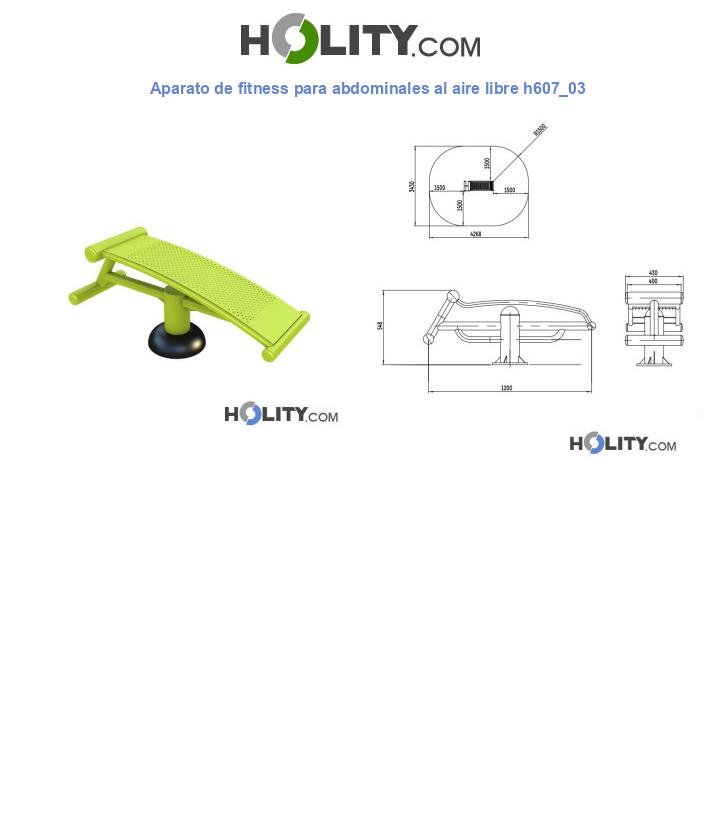 Aparato de fitness para abdominales al aire libre h607_03