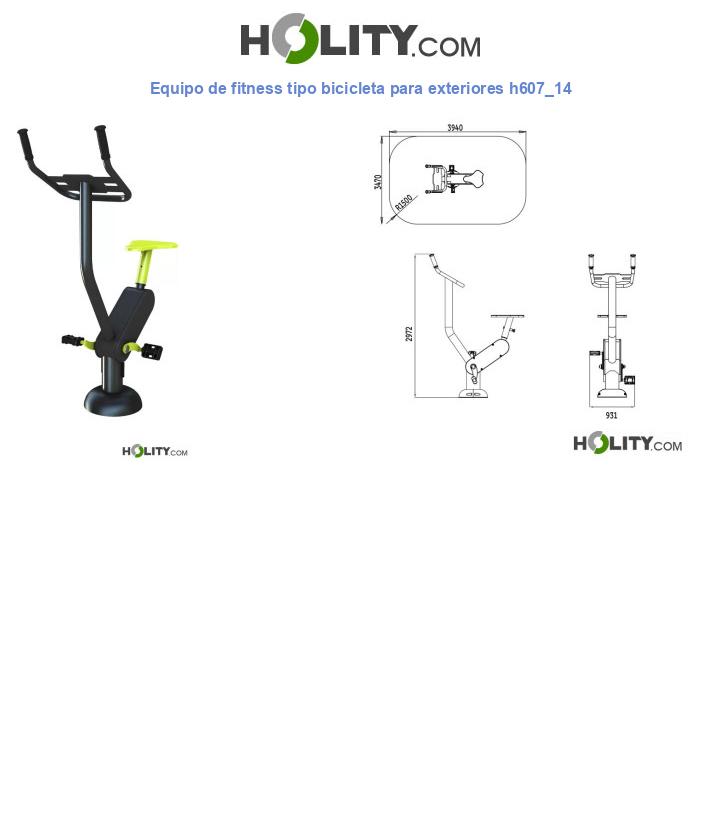 Equipo de fitness tipo bicicleta para exteriores h607_14