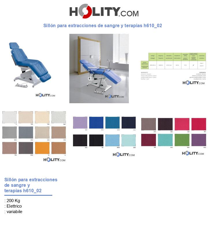 Sillón para extracciones de sangre y terapias h610_02