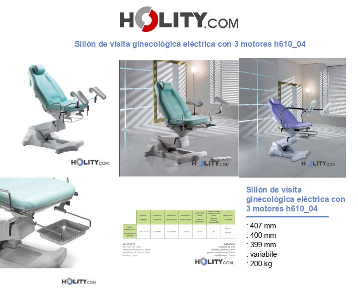 Sillón de visita ginecológica eléctrica con 3 motores h610_04