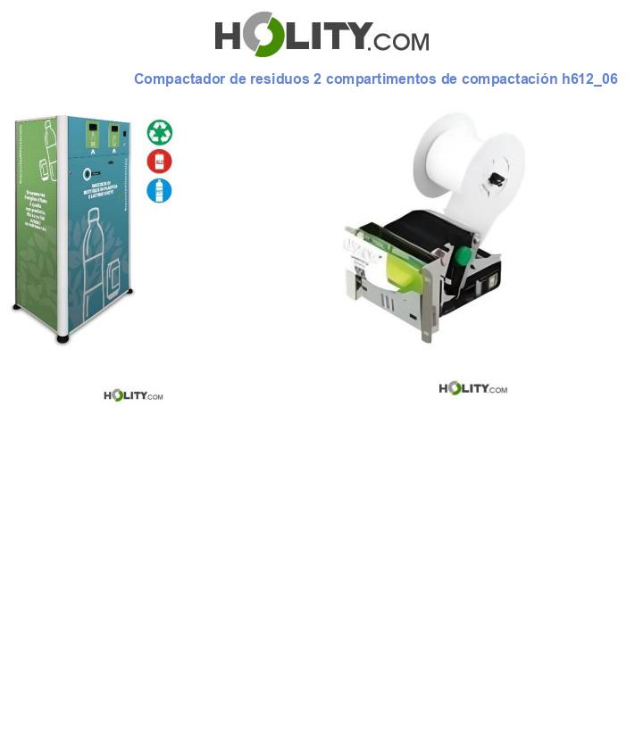 Compactador de residuos 2 compartimentos de compactación h612_06