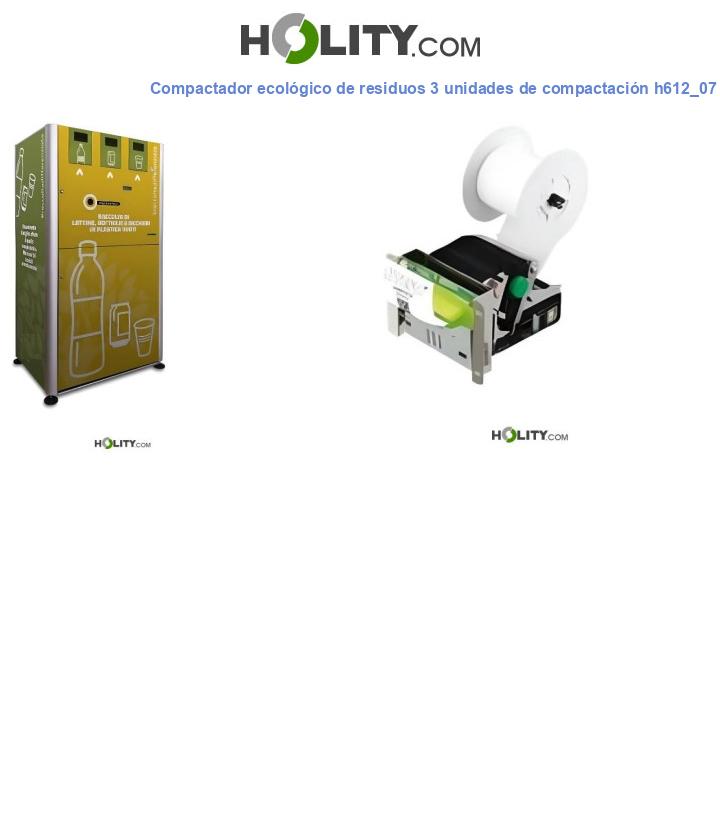 Compactador ecológico de residuos 3 unidades de compactación h612_07