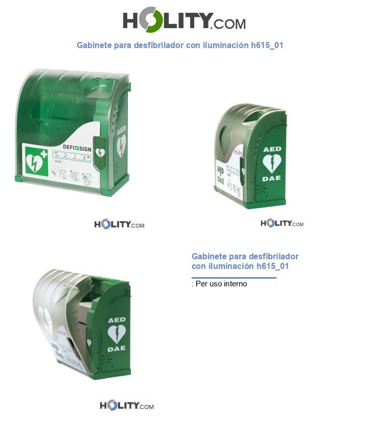 Gabinete para desfibrilador con iluminación h615_01