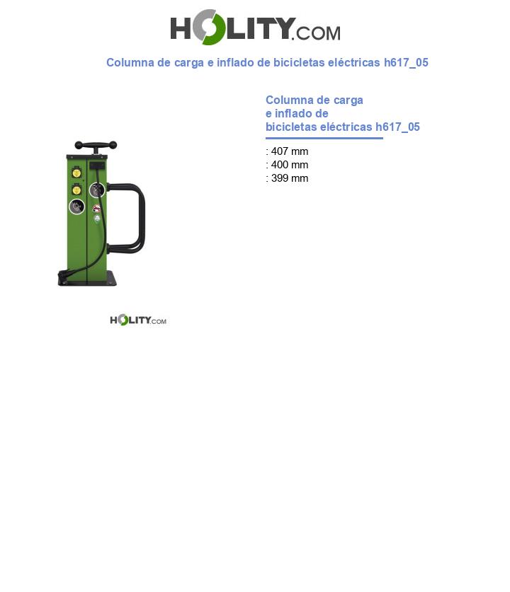 Columna de carga e inflado de bicicletas eléctricas h617_05