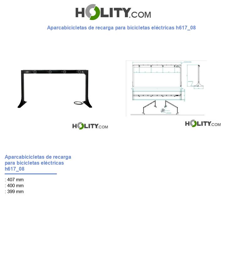 Aparcabicicletas de recarga para bicicletas eléctricas h617_08