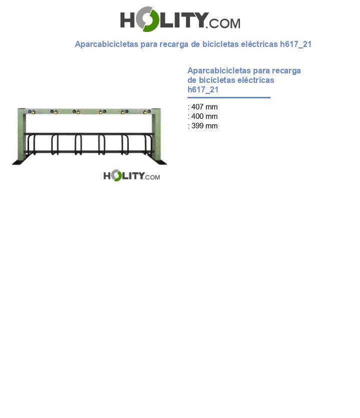 Aparcabicicletas para recarga de bicicletas eléctricas h617_21