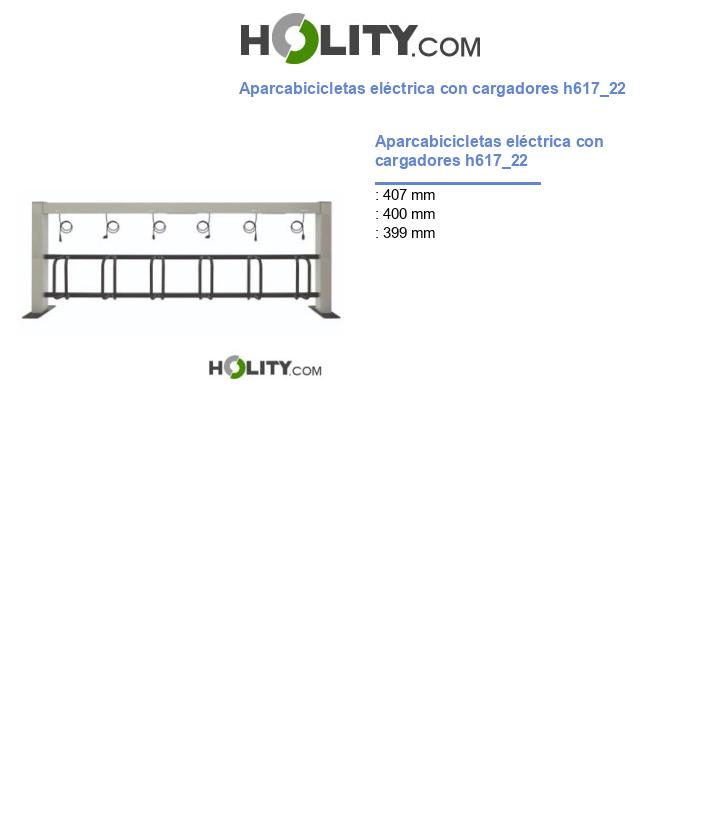 Aparcabicicletas eléctrica con cargadores h617_22