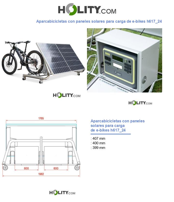 Aparcabicicletas con paneles solares para carga de e-bikes h617_24