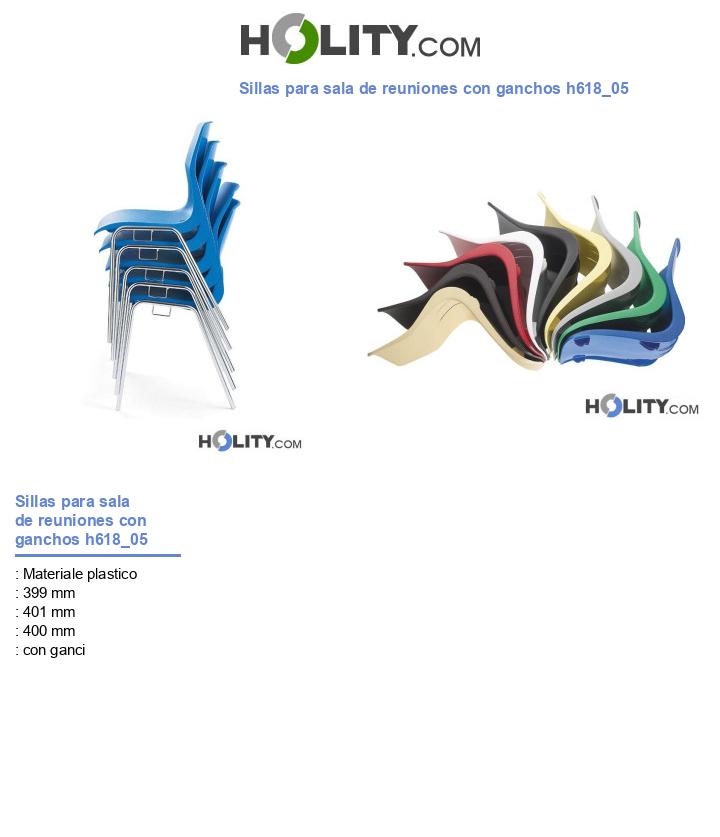Sillas para sala de reuniones con ganchos h618_05