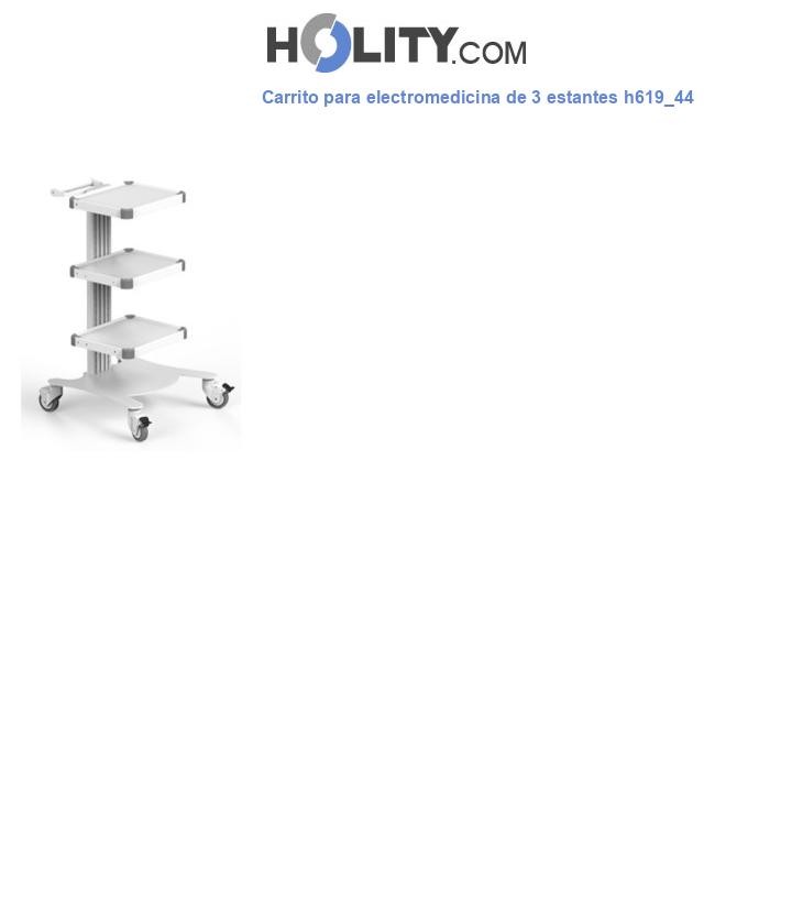 Carrito para electromedicina de 3 estantes h619_44