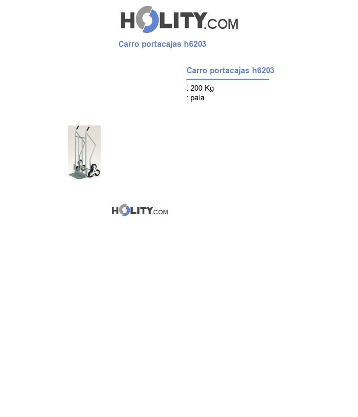 Carro portacajas h6203