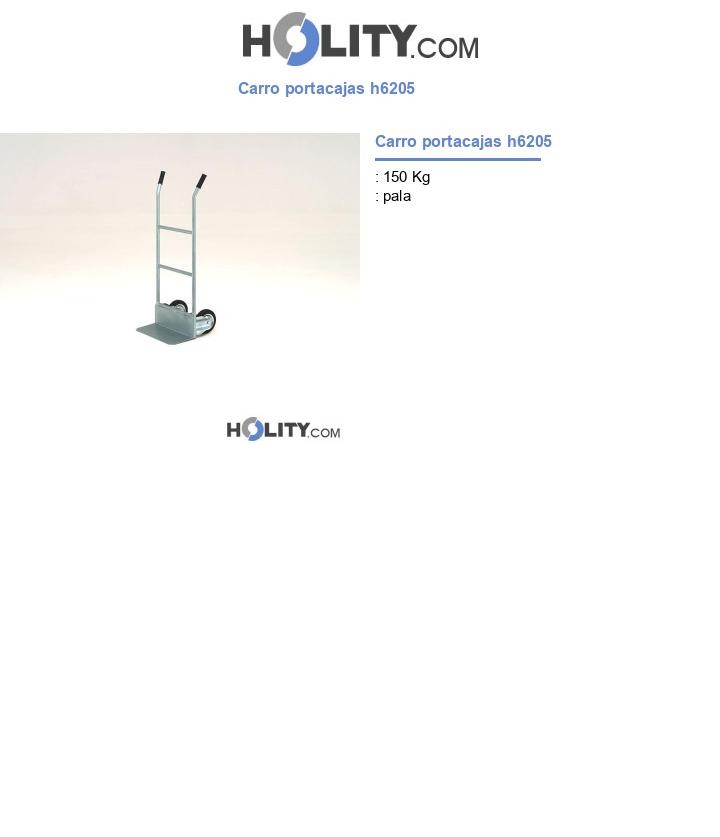 Carro portacajas h6205