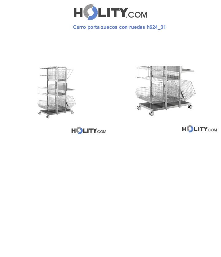 Carro porta zuecos con ruedas h624_31